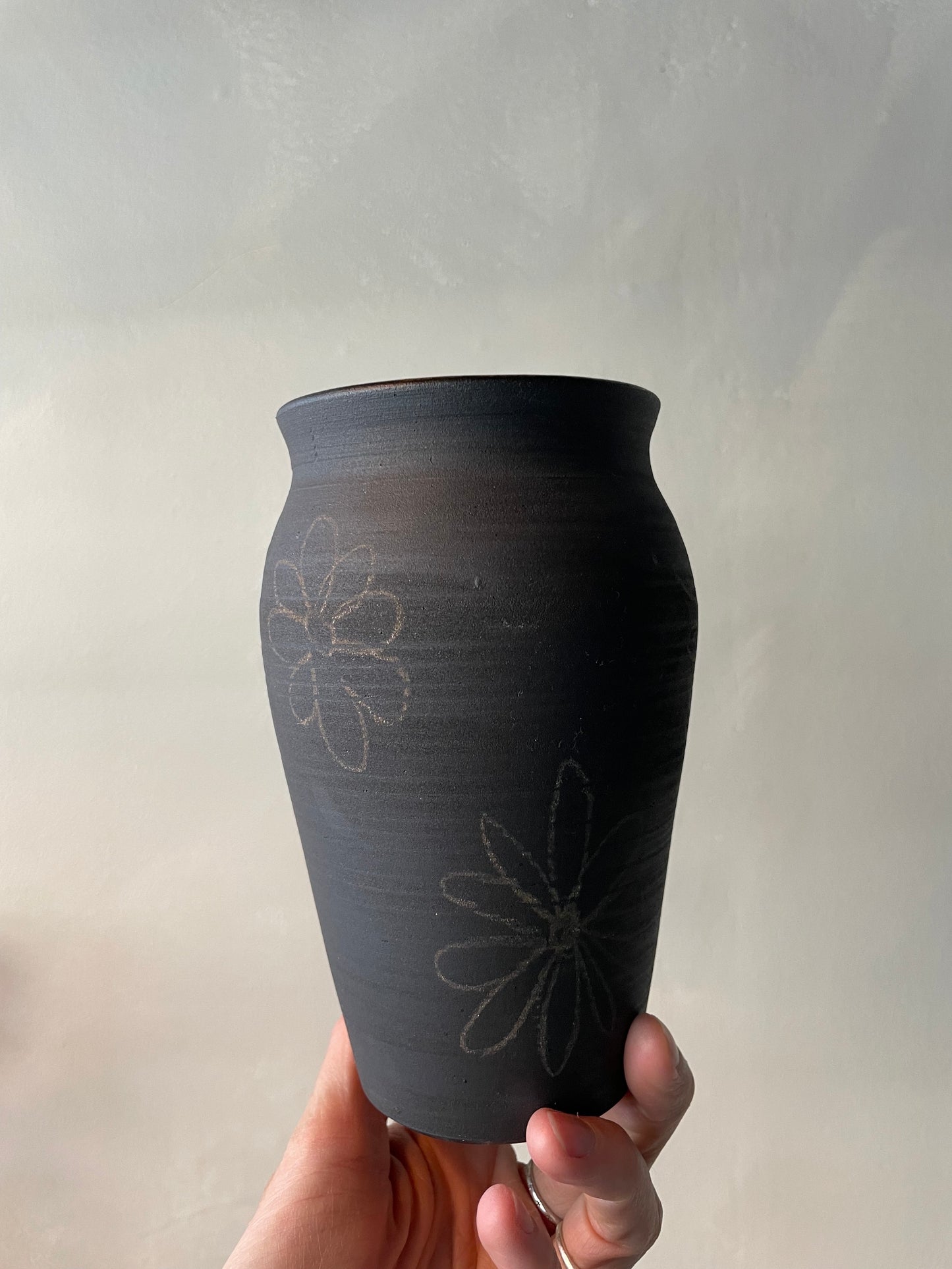 Black Flower Vase